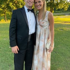 H&M satin gown, floor length, size S